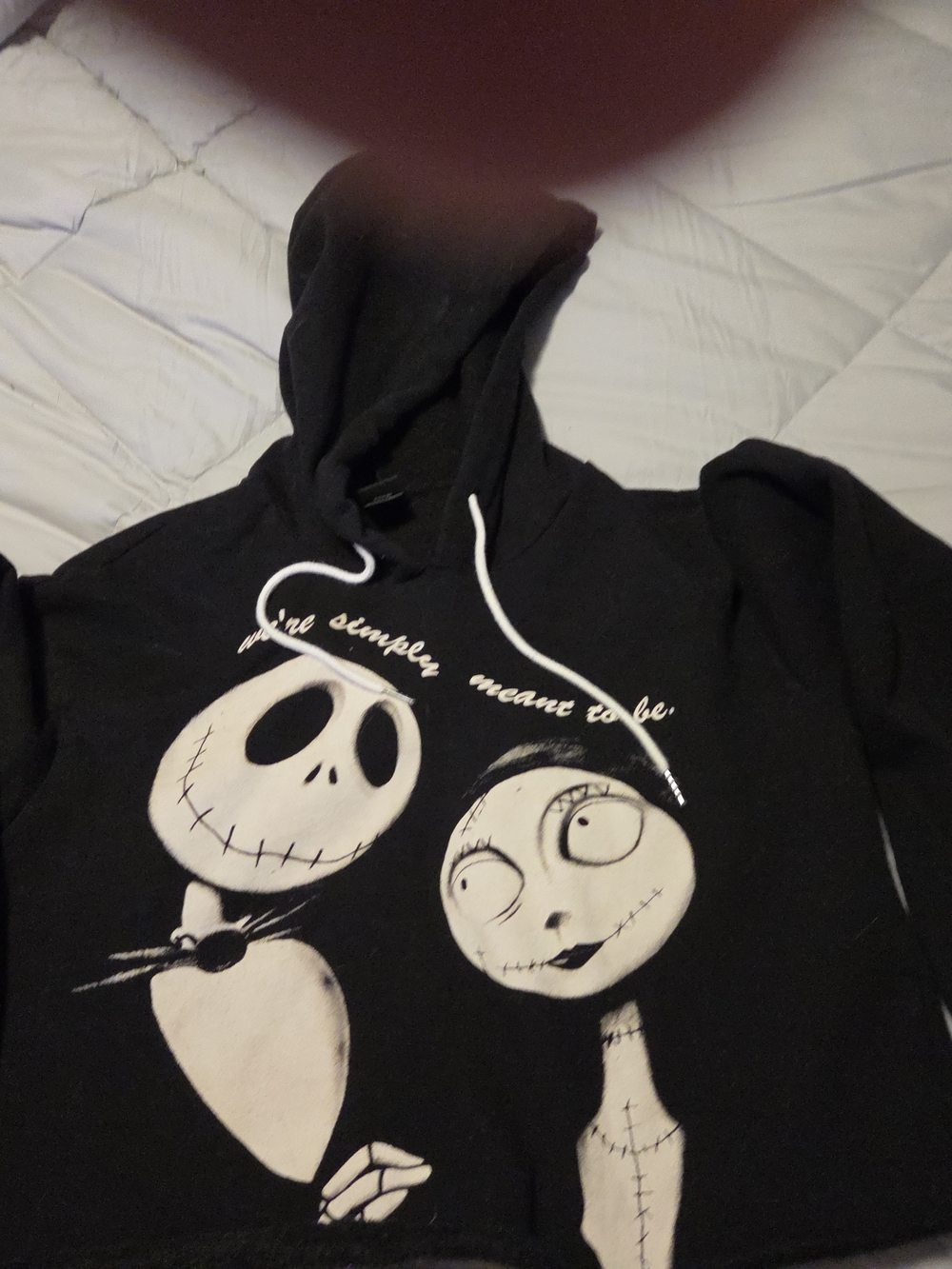 Nightmare Before Christmas Crop Hoodie